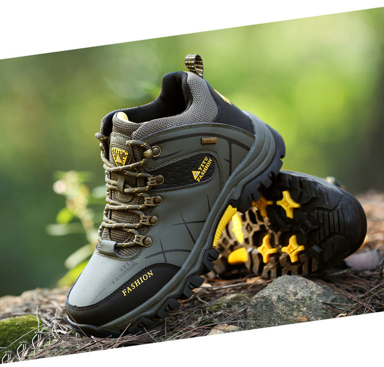Cross-Border Recommendation for Autumn and Winter Men's Low-Top Outdoor Mountaineering and Hiking Sports Shoes, Men's Non-Slip and Wear-Resistant Work Boots
