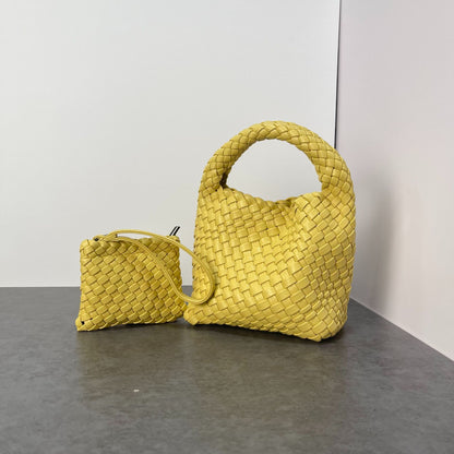 PU handmade woven bag summer high-end niche design women's bag handbag shoulder bag vegetable basket Ins bag