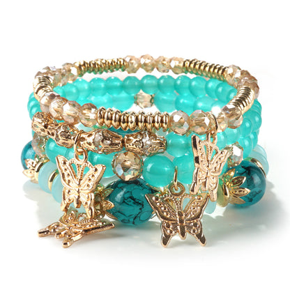 European and American Cross-Border Hot-Selling New Bohemian Bracelets Creative Tassel Multi-Layer Beaded Bracelets Fashion Jewelry