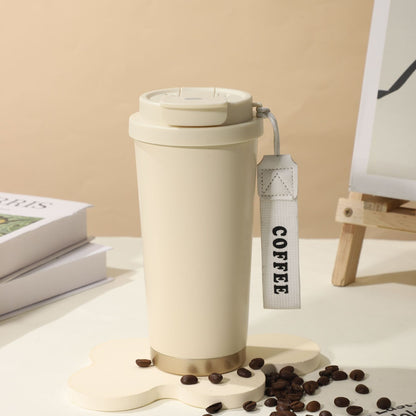 Summer Insulated Stainless Steel Water Cup, Thermos Cup, Coffee Cup, Double-Layer Car Cup, Smart Display Gift Cup, Customizable