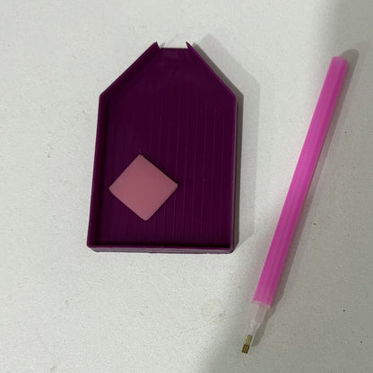 DIY new diamond painting tools suit purple drill pen mastic drill disc multi-functional open disc tool