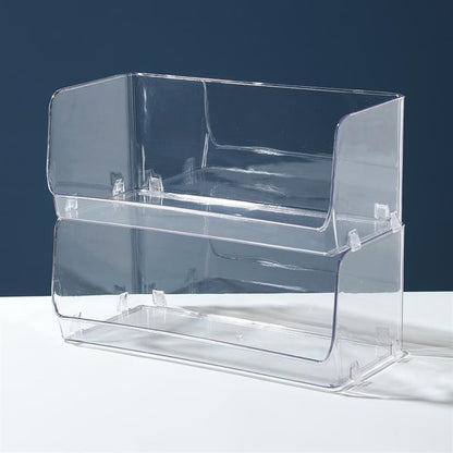Mug Storage Box Desktop Double-Layer Cup Rack Water Cup Coffee Shelf Cup Tea Cup Storage Rack Transparent Acrylic