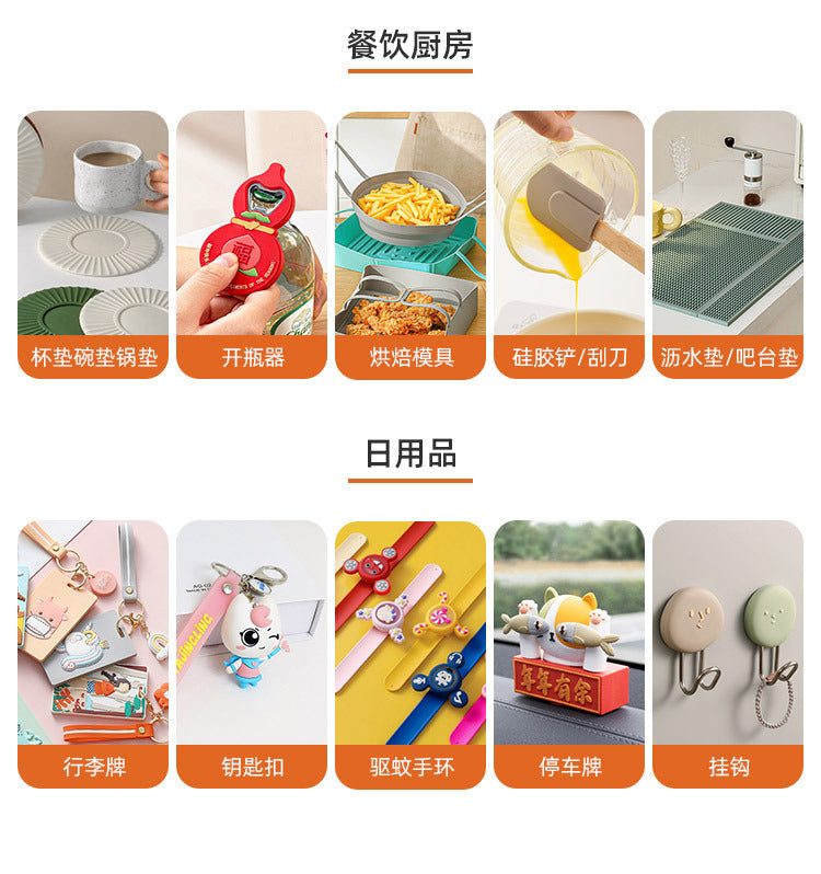 Cross-Border Button Silicone Faucet Drain Pad Kitchen Sink Storage Pad Washbasin Leak-Proof Anti-Slip Pad Wholesale