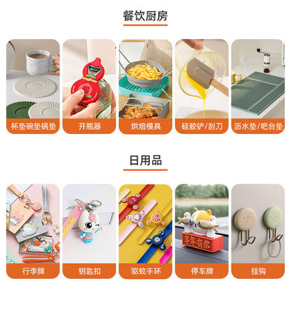 Cross-Border Button Silicone Faucet Drain Pad Kitchen Sink Storage Pad Washbasin Leak-Proof Anti-Slip Pad Wholesale