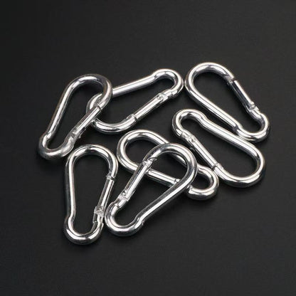 Safety Buckle, Climbing Buckle, Stainless Steel Lock, Spring Safety Ring, Outdoor Rock Climbing Accessories, Factory Direct Sales, Safety Hook