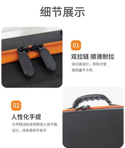 Wholesale 30/60 10ml portable EVA essential oil bag portable large capacity shockproof essential oil bottle storage bag