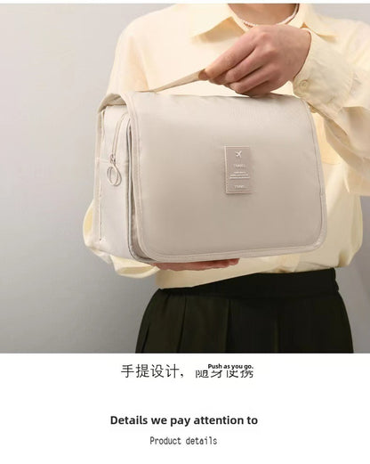 Light luxury ins style waterproof portable cosmetic bag simple clothing Travel large capacity toiletries storage bag wholesale