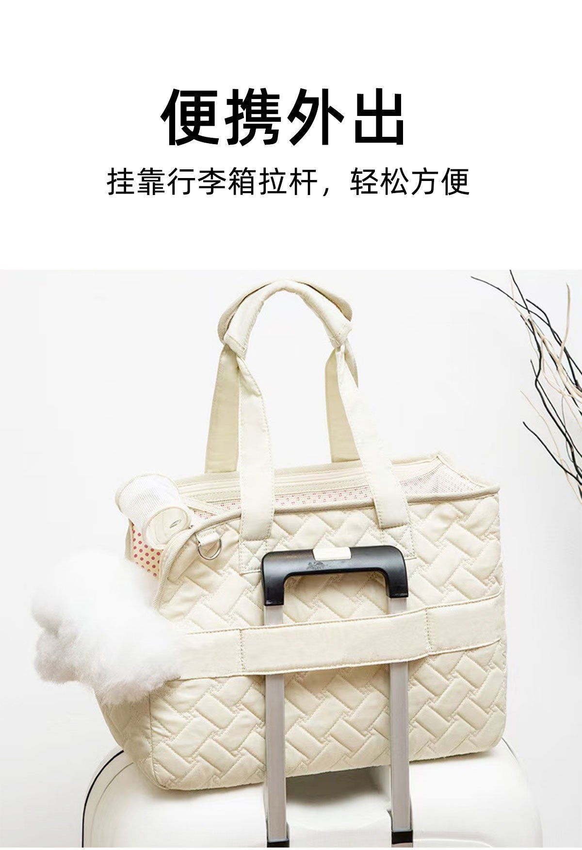 Cat Bag Outgoing Portable Breathable Shoulder Breathable Small Dog Bag Portable Lightweight Canvas Cat Pet Crossbody Backpack