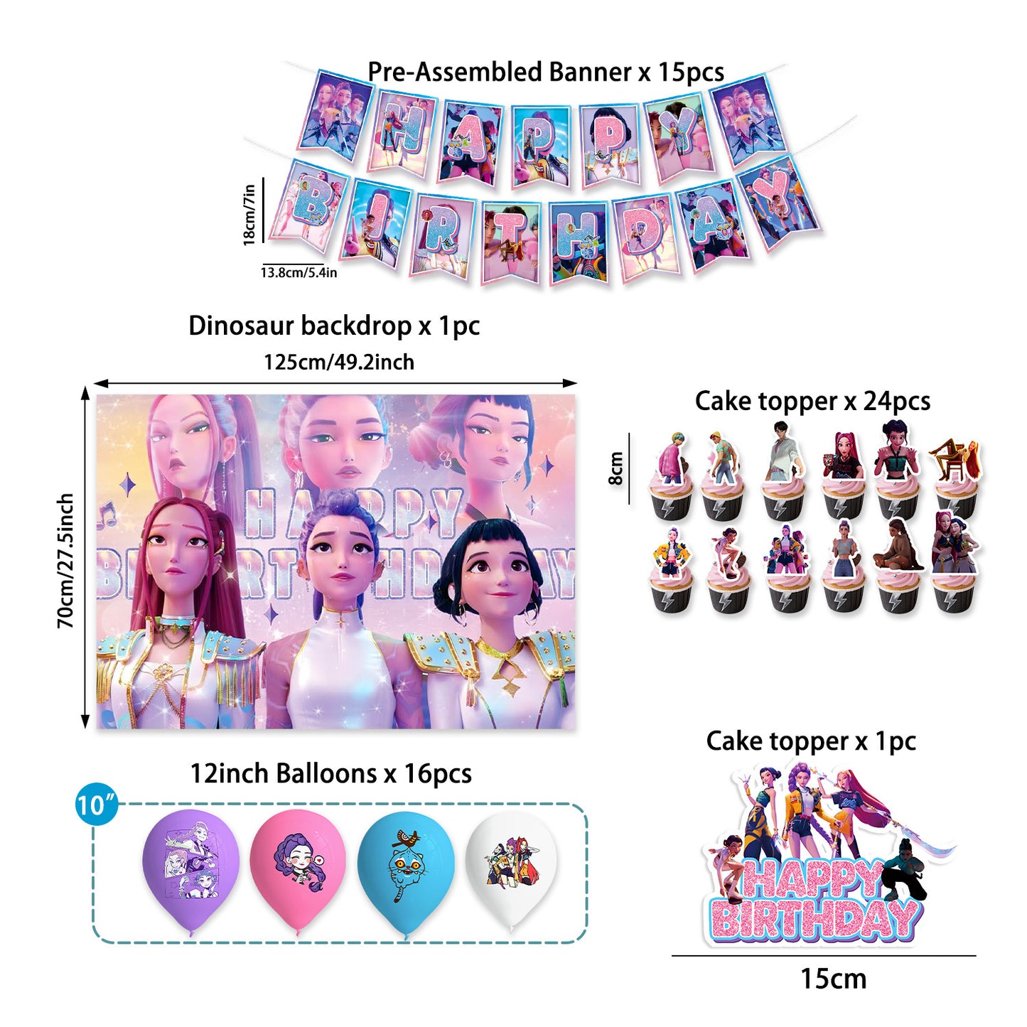 Amazon's New Pop Hunter Witch Group Theme Birthday Party Supplies Set Paper Plate Tissue Tablecloth Decoration