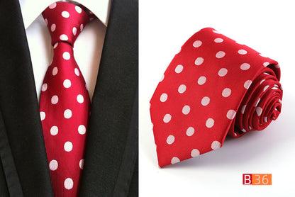 Manufacturers wholesale tie polyester jacquard tie men's casual formal wear professional business tie in stock supply