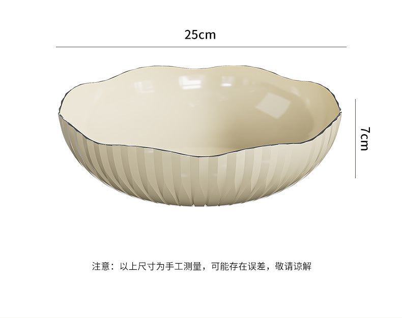Transparent Fruit Plate, Household Plate, Living Room Display Plate, Transparent Fruit Plate, Ktv Candy and Snack Display Plate, Festive Plate