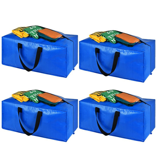 Moving Bag Pp Woven Thickened Moisture-Proof Portable Clothing Organizing Luggage Bag Quilt Storage Bag Multi-Purpose Storage