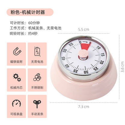 Export mechanical timer kitchen cooking timing reminder visual time management alarm clock countdown magnetic attraction