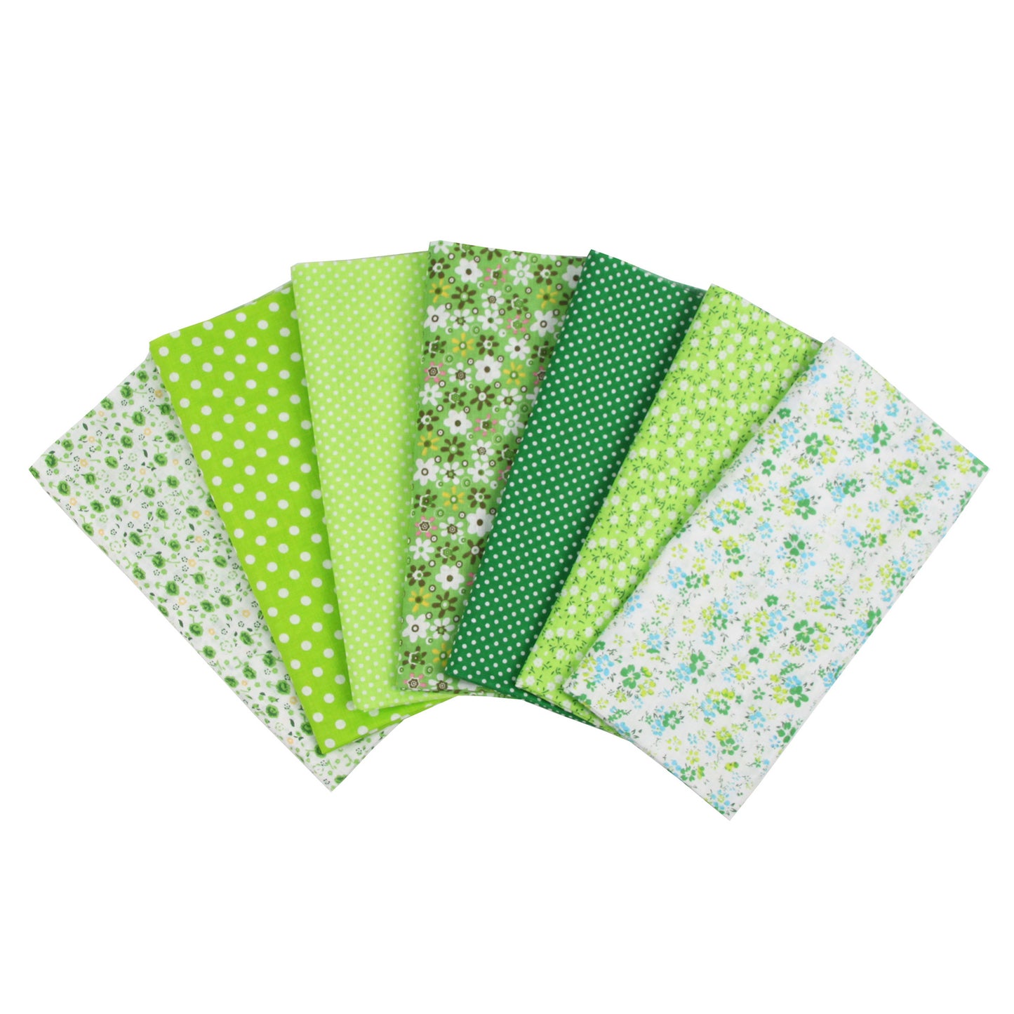 7 Color Patchwork Cloth Group Plain Flower Cloth Broken Plaid Dot DIY Cotton Small Fresh Plant Printing Cloth