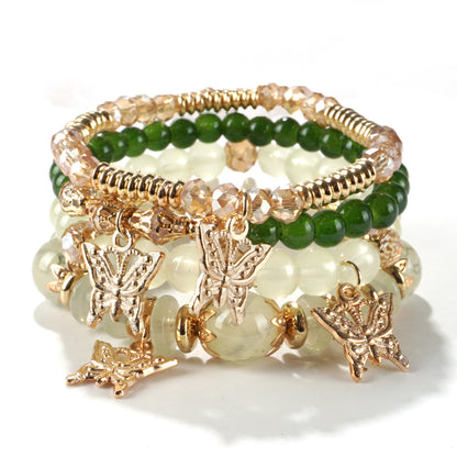 European and American Cross-Border Hot-Selling New Bohemian Bracelets Creative Tassel Multi-Layer Beaded Bracelets Fashion Jewelry