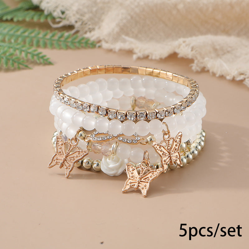 European and American Cross-Border Hot-Selling New Bohemian Bracelets Creative Tassel Multi-Layer Beaded Bracelets Fashion Jewelry