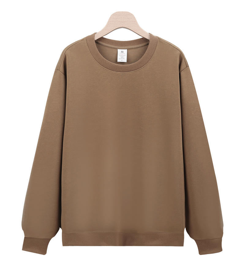 Cross-Border Heavy Sweatshirt with Logo Printed on It, Group Annual Meeting Cultural Shirt, Advertising Shirt Design, Velvet Round Neck Sweatshirt, Work Clothes