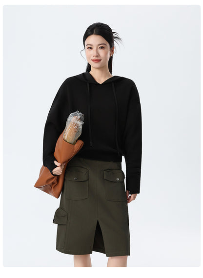 Couple Style Air Layer Hooded Top for Women, Lightweight, Breathable, High-End, Slim, Casual, Loose Sweatshirt, New Trendy Brand