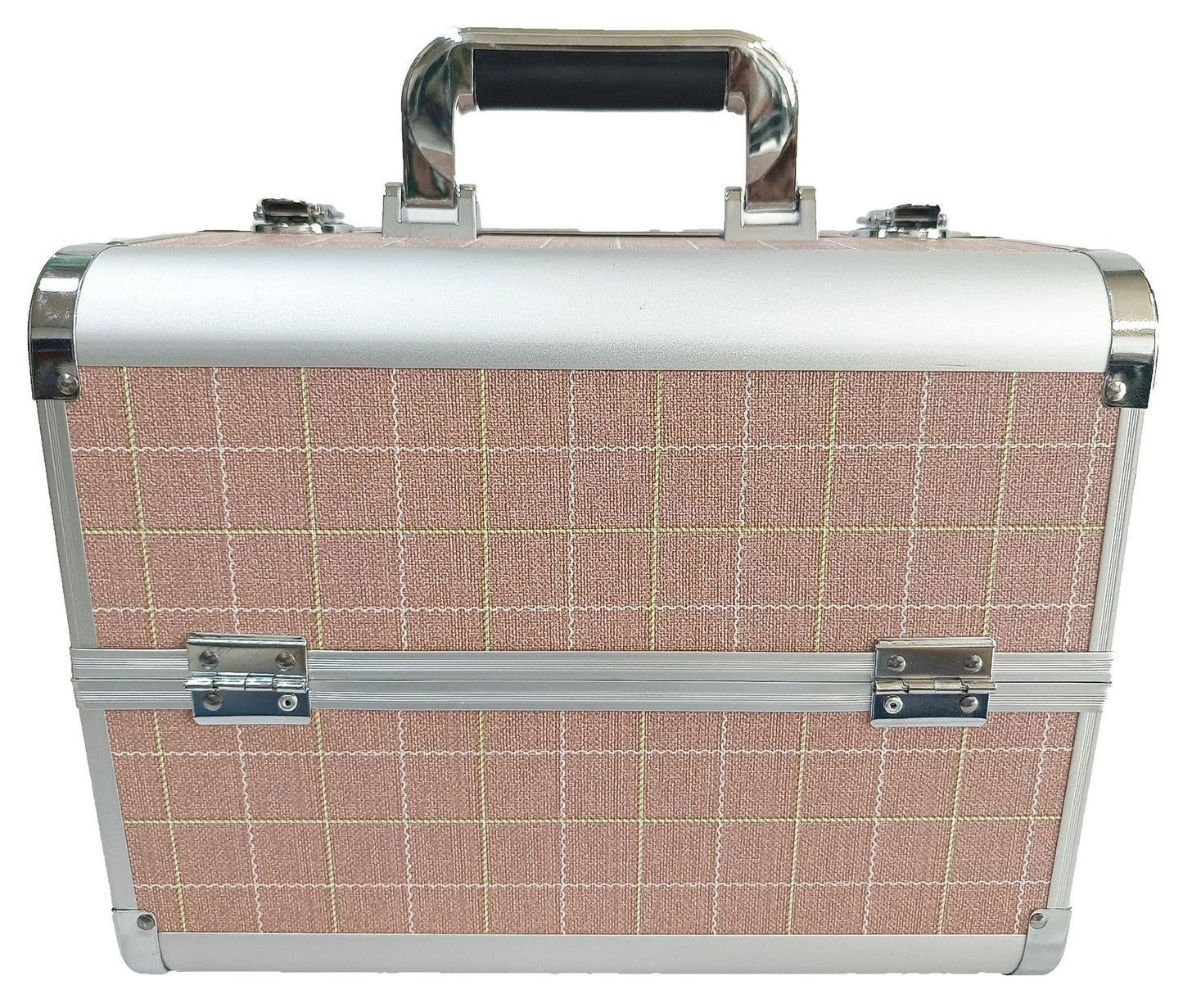 Manufacturer's Ready-Made Wholesale and Retail Professional Makeup Box, Beauty and Manicure Box, Double-Layer Large-Capacity Portable Makeup Box