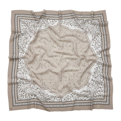 Cross-Border New Product Voile Print 110 Square Scarf Classic Lace Scarf Turban Malaysian Shawl