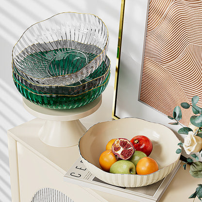 Transparent Fruit Plate, Household Plate, Living Room Display Plate, Transparent Fruit Plate, Ktv Candy and Snack Display Plate, Festive Plate