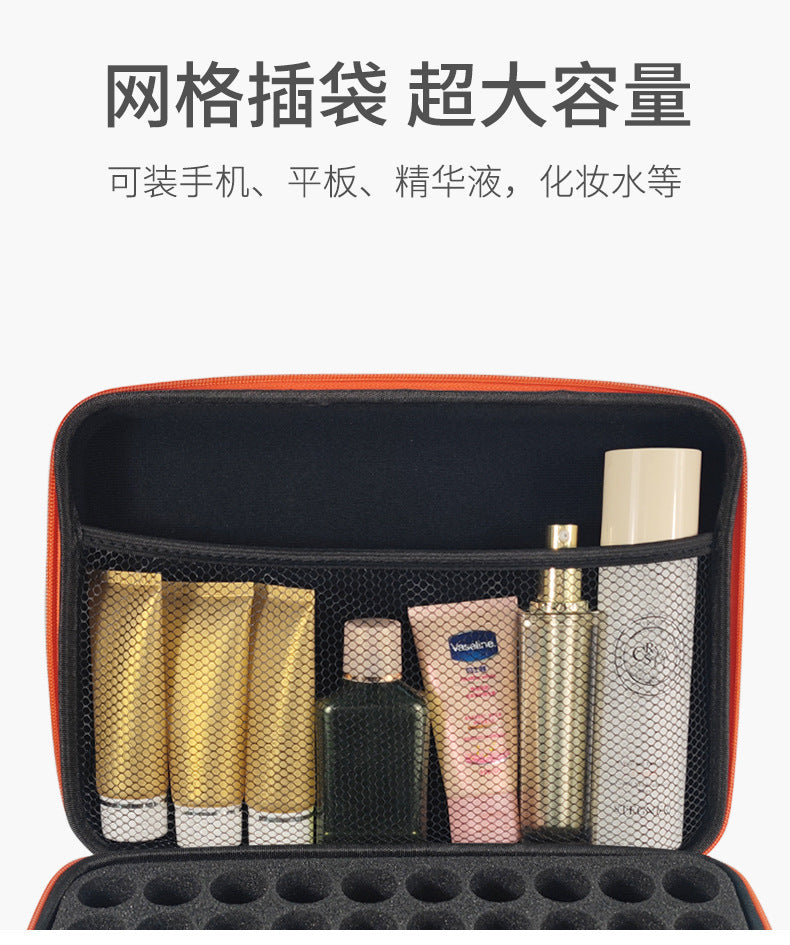 Wholesale 30/60 10ml portable EVA essential oil bag portable large capacity shockproof essential oil bottle storage bag