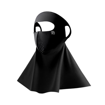 UPF500 Sunscreen Face Gini Mask Women's UV Protection Ice Silk Summer Breathable 7A Antibacterial Hyaluronic Acid Mask