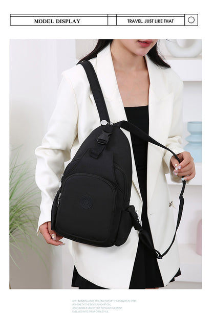 Fashion Chest Bag Backpack Fashion Trend 2024 New Women's Chest Bag Casual Anti-splashing Bag Multifunctional Chest Bag