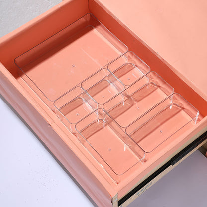 Enlarge 40cm Long Transparent Box Narrow Long Square Storage Box 15cm Wide Water-tight Drawer Finishing