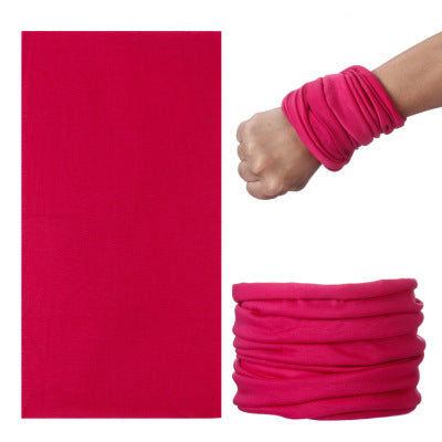 Solid Color Outdoor Turban Riding Flying Scarf Varied Magic Turban Men's and Women's Sunscreen Windproof Scarf Headgear Neck Sleeve Hair Band