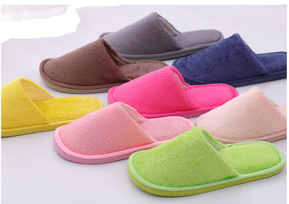 New plush indoor home autumn and winter wooden floor warm EVA moon cotton slippers Cixi men and women couples