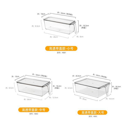 Storage box with lid storage box transparent acrylic kitchen cosmetics sundries station snacks toys clothes books