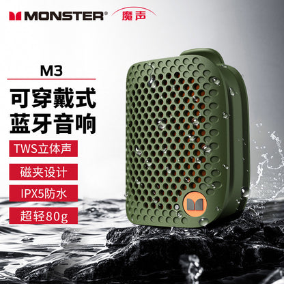 Cross-border Monster Sound M3 Bluetooth Speaker Outdoor Portable Subwoofer TWS Pairing Stereo Bluetooth Speaker 2026