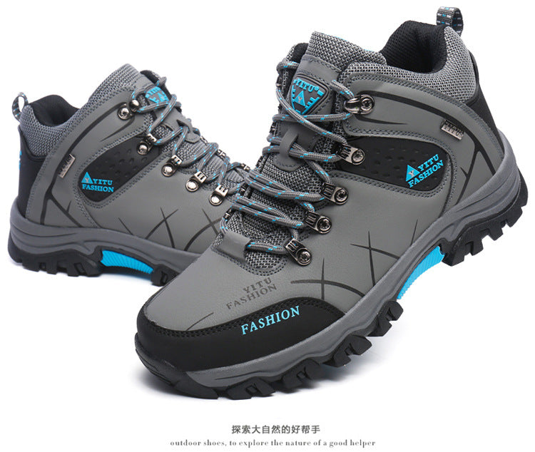 Cross-Border Recommendation for Autumn and Winter Men's Low-Top Outdoor Mountaineering and Hiking Sports Shoes, Men's Non-Slip and Wear-Resistant Work Boots