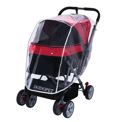 Dodopet Universal Pet Stroller Rain Cover Stroller Raincoat Dog Stroller Rain Cover Warm and Weatherproof