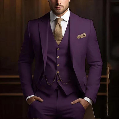 Men's High-grade Gentleman Temperament Slim Suit