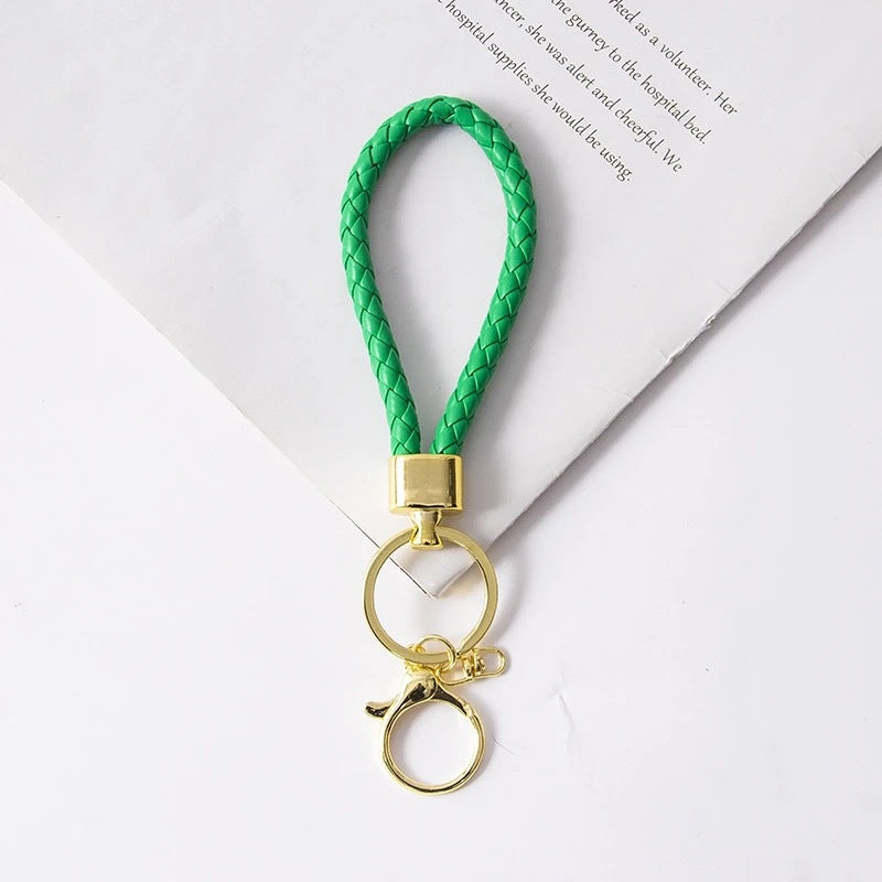 Wholesale Braided Leather Rope Keychain Car Keychain Key Ring Pendant Doll Accessories Event Small Gifts Wholesale