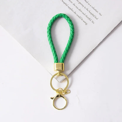 Wholesale Braided Leather Rope Keychain Car Keychain Key Ring Pendant Doll Accessories Event Small Gifts Wholesale