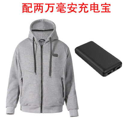 Manufacturer's New Smart Heating and Thermal Sweatshirt Outdoor Leisure Four-Control 23-Zone Constant Temperature Charging Heating Jacket