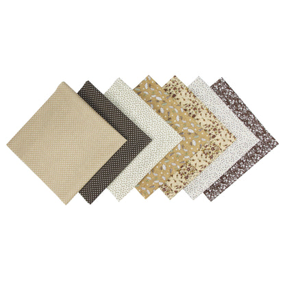 7 Color Patchwork Cloth Group Plain Flower Cloth Broken Plaid Dot DIY Cotton Small Fresh Plant Printing Cloth