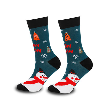 Cross-border Hot Christmas Socks Autumn and Winter Santa Claus Mid-tube Socks Elk Christmas Gifts Amazon Tide Socks