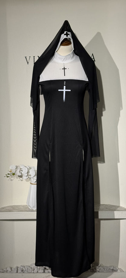 2025 New Halloween Adult Sexy Nun Cross Nurse Carnival Cosplay Costume