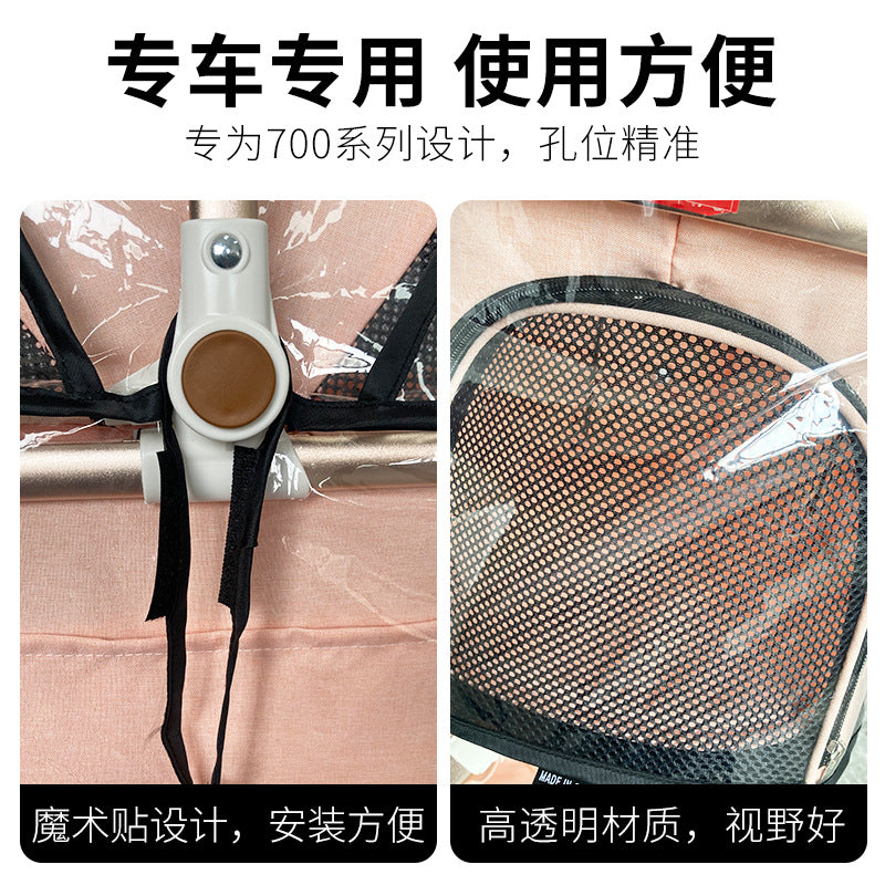 Outdoor Pet Cart Rain Cover Eva Transparent Cart Poncho Rainproof Warm Dog Cart Raincoat Windproof Cover Wholesale