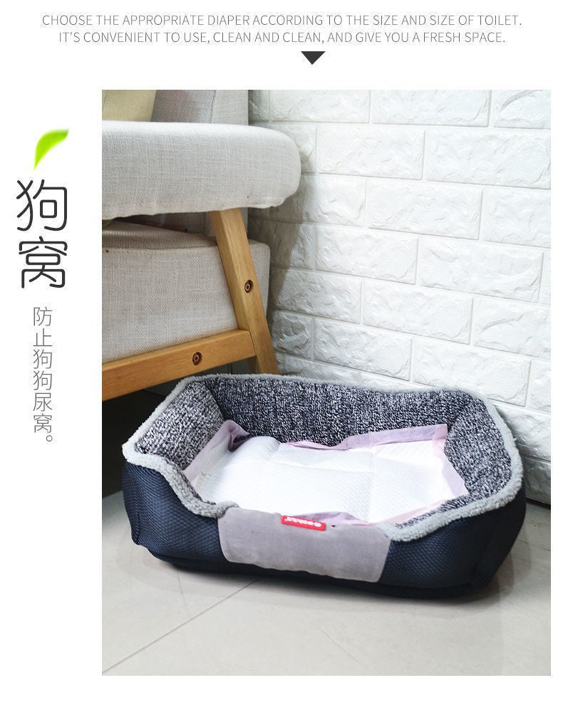 Thickened Deodorizing and Absorbent Pet Pee Pads for Training Teddy to Use the Toilet, Disposable Dog Diapers Wholesale