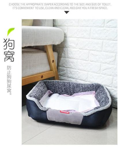 Thickened Deodorizing and Absorbent Pet Pee Pads for Training Teddy to Use the Toilet, Disposable Dog Diapers Wholesale