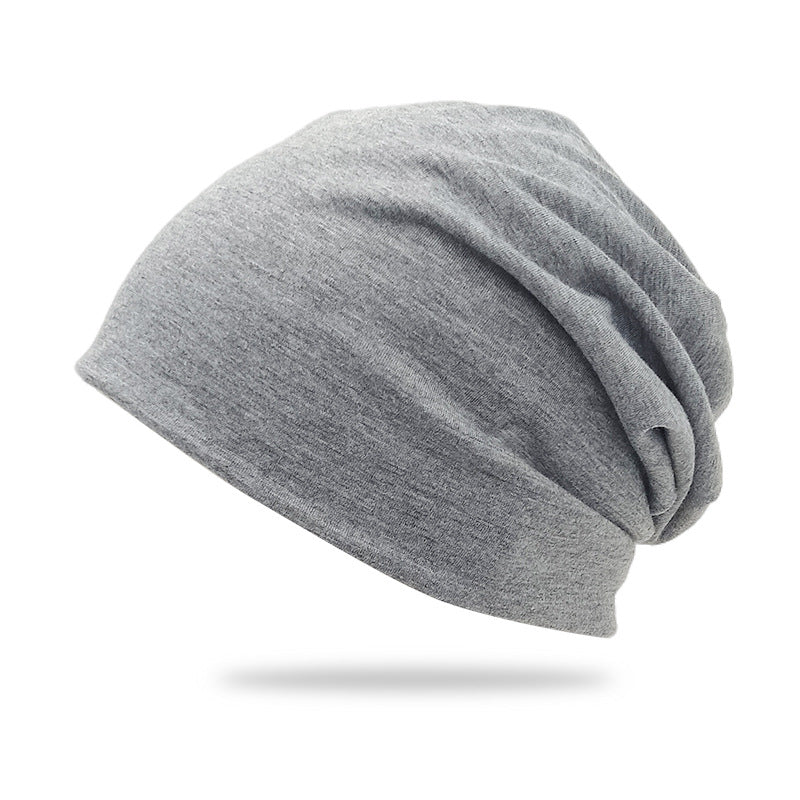 Cross-Border New Style Solid Color Slouchy Beanie, Popular Double-Layer Pullover Hat, Thin Postpartum Hat, Cold Weather Hat Wholesale
