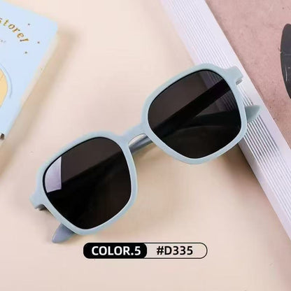 2023Ins Kidsren's Sunglasses Retro Boys and Girls Kidsren's Sunglasses Ready-Made Baby Round Frame Sunglasses