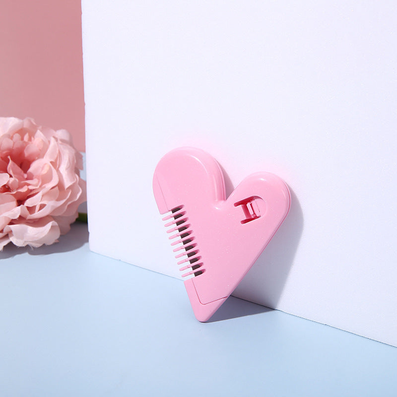 Heart Double-Sided Hair Comb Hair Trimming Knife Self-Service Trimming Bangs Scissors Thinning Hair Removal Tip Split Ends Beauty Tool