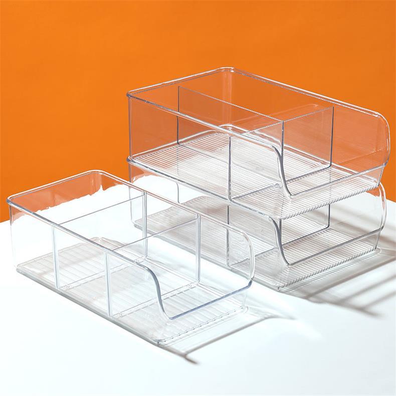 Food-Grade Storage Box, Acrylic Refrigerator Storage, Desktop Book Storage Box, Student Dormitory Sundries, Facial Mask Organization