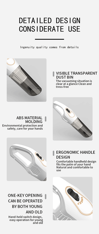 Cross-border vacuum cleaner S9D small household large suction cleaner car wireless portable handheld vacuum cleaner
